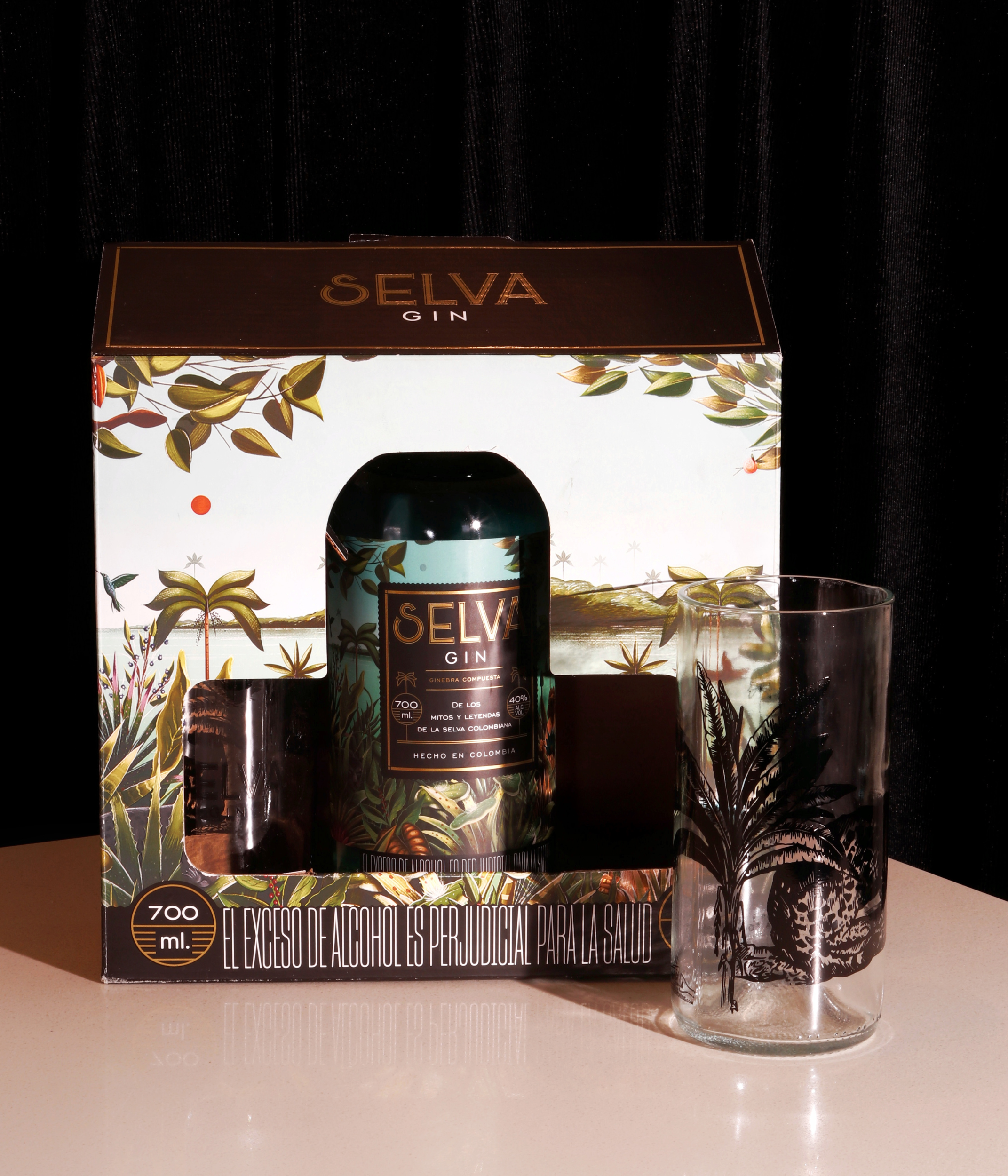 KIT SELVA GIN + 2 VASOS